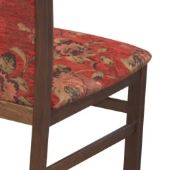 Clearance Wohnen Polsterstühle in Rot mit Blumen - Sylverta (2er Set)