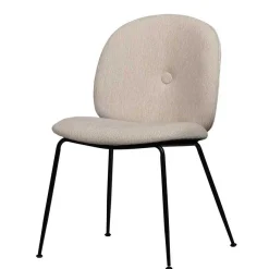 Clearance Wohnen Polsterstuhl in Beige Strukturstoff - Lovanna (2er Set)