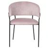 Discount Wohnen Polsterstuhl in Rosa & Schwarz - Cementa