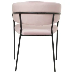 Discount Wohnen Polsterstuhl in Rosa & Schwarz - Cementa