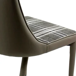 Hot Wohnen Polsterstuhl mit Karomuster - Kapitalia (2er Set)