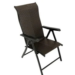 New Wohnen Polyrattan Gartenstühle in Schwarz-Braun - Lucasz (2er Set)