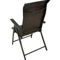 New Wohnen Polyrattan Gartenstühle in Schwarz-Braun - Lucasz (2er Set)