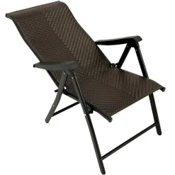 New Wohnen Polyrattan Gartenstühle in Schwarz-Braun - Lucasz (2er Set)