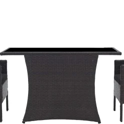 Wohnen Polyrattan Tischgruppe für 2 Personen - Eneriffo (dreiteilig)