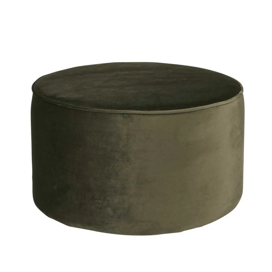 Outlet Wohnen Pouf Rai in Dunkelgrün