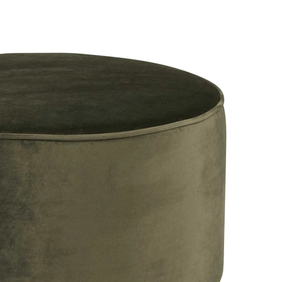 Outlet Wohnen Pouf Rai in Dunkelgrün