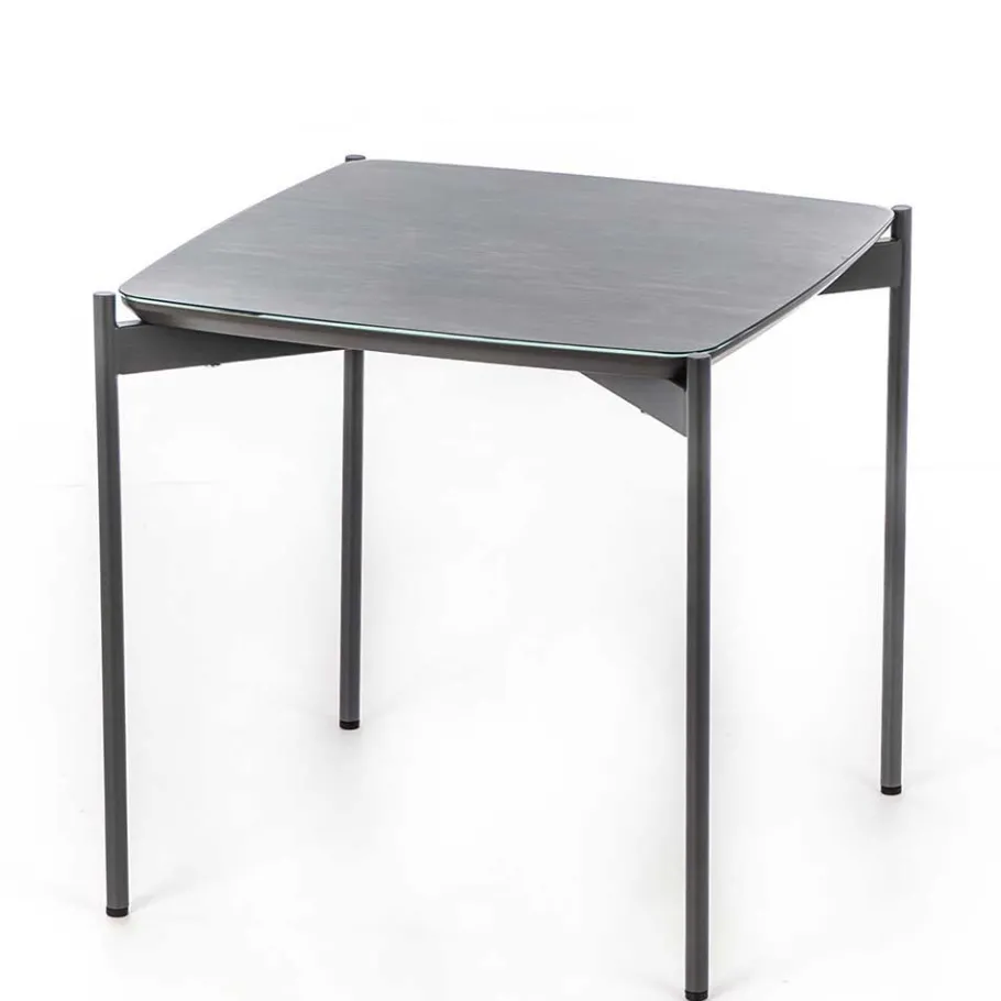 Clearance Wohnen Quadrat Beistelltisch in Blaugrau - Vrono