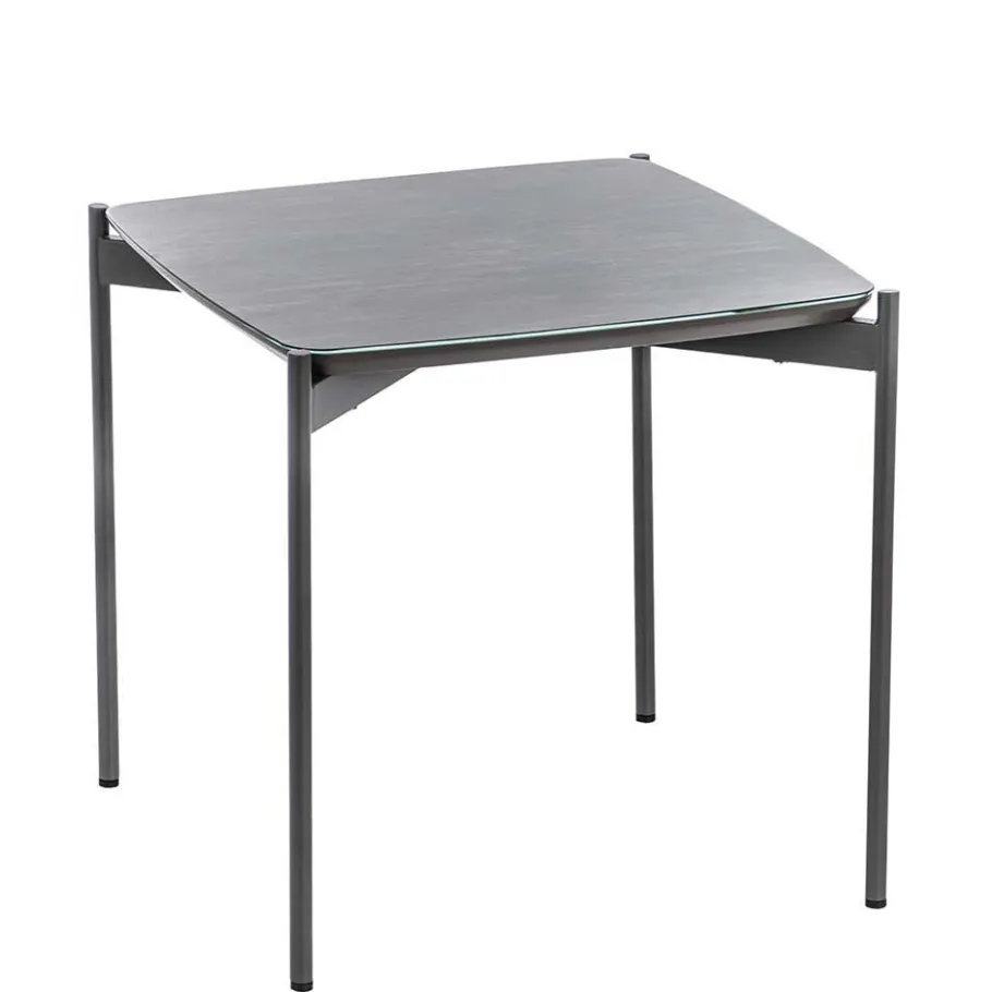 Clearance Wohnen Quadrat Beistelltisch in Blaugrau - Vrono