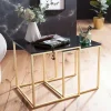 Outlet Wohnen Quadratische Tische 35x35 40x40 - Mialan (zweiteilig)
