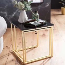 Outlet Wohnen Quadratische Tische 35x35 40x40 - Mialan (zweiteilig)