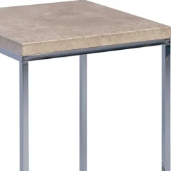 Outlet Wohnen Quadratischer Beistelltisch Loft Style Conory mit Beton Dekor