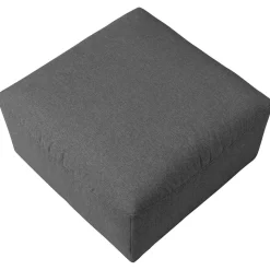 Discount Wohnen Quadratischer Couchhocker in Anthrazit - Telrama