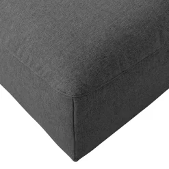 Discount Wohnen Quadratischer Couchhocker in Anthrazit - Telrama