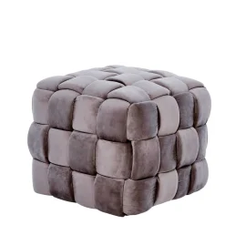 Sale Wohnen Quadratischer Hocker in Flechtoptik - Malivia