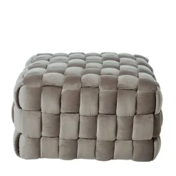 Sale Wohnen Quadratischer Hocker in Flechtoptik - Malivia