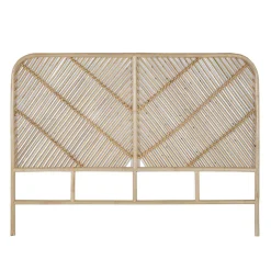 New Wohnen Rattan Bett Kopfteil in Natur - Naas