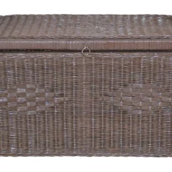 Clearance Wohnen Rattan Geflecht Sitztruhe in Braun - Leony