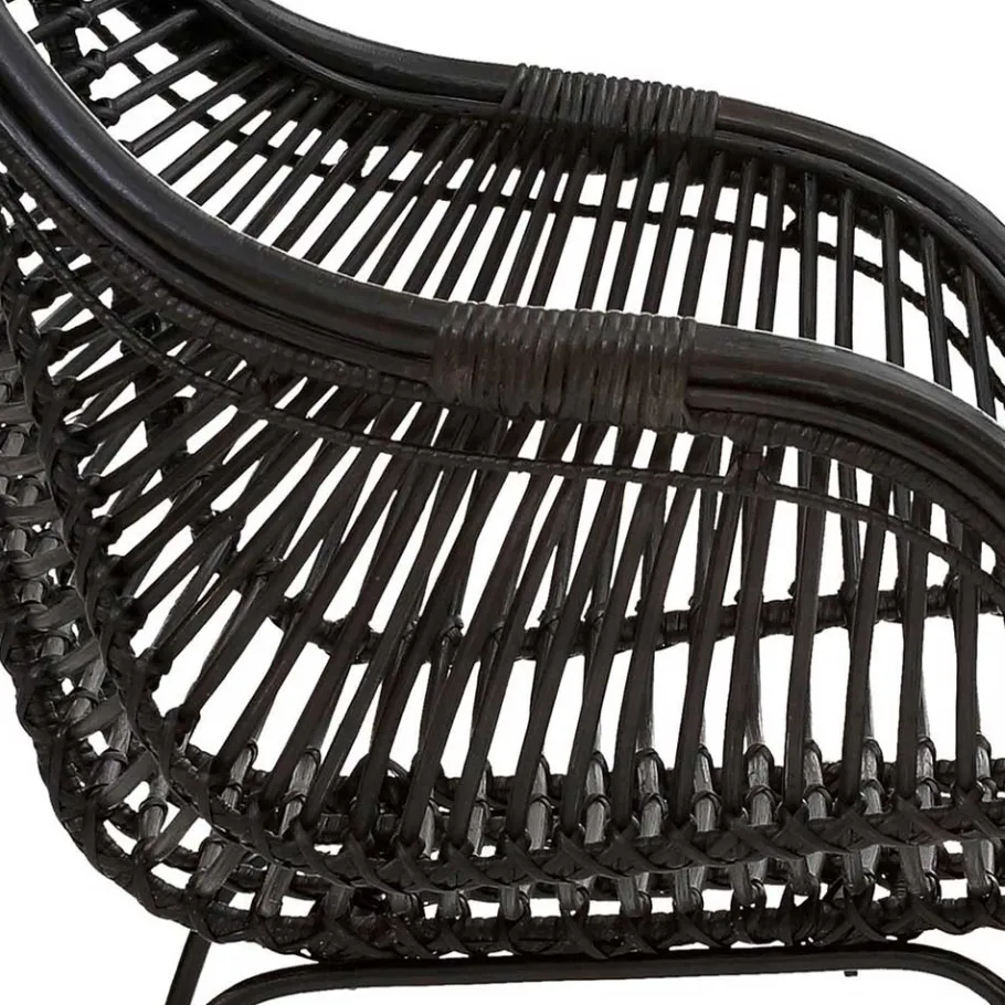 Clearance Wohnen Rattan Geflechtstühle mit Armlehnen - Bregenza (2er Set)