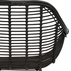 Clearance Wohnen Rattan Geflechtstühle mit Armlehnen - Bregenza (2er Set)