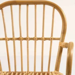 Outlet Wohnen Rattan Kinderstühle mit 35 cm Sitzhöhe - Cigembas (2er Set)