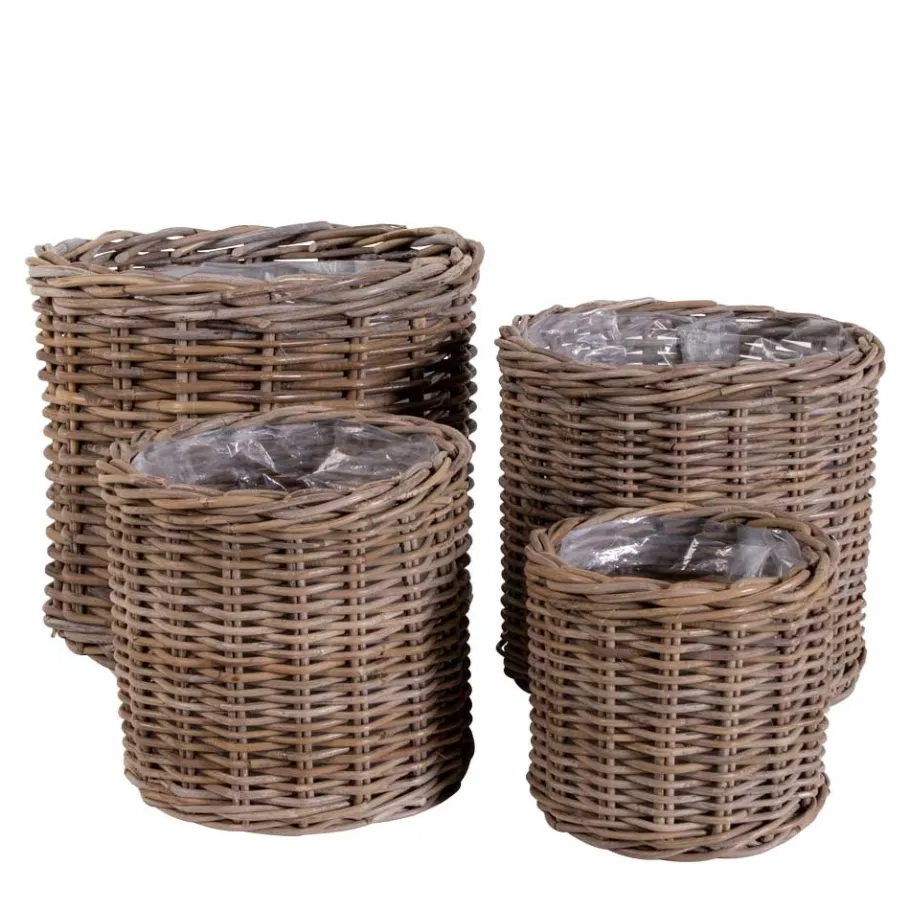 Clearance Wohnen Rattan Körbe im Landhausstil - Lowes (vierteilig)