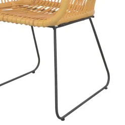 Clearance Wohnen Rattan Sessel mit Eisen Bügelgestell - Finaly