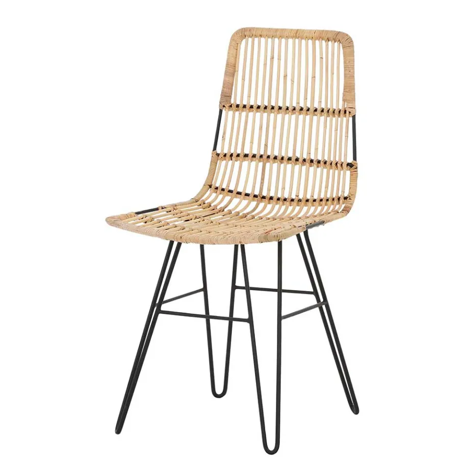 Clearance Wohnen Rattanstuhl mit Geflecht Sitz - Lombardy (2er Set)