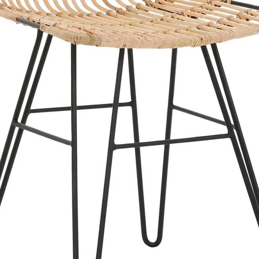 Clearance Wohnen Rattanstuhl mit Geflecht Sitz - Lombardy (2er Set)