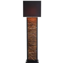 Best Wohnen Rechteck Design Stehleuchte in Schwarz - Orthos