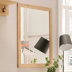 Discount Wohnen Rechteckiger Flurspiegel mit Holzrahmen - Dulciana