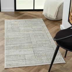 Best Wohnen Rechteckiger Teppich mit Hoch Tief Struktur - Fermona