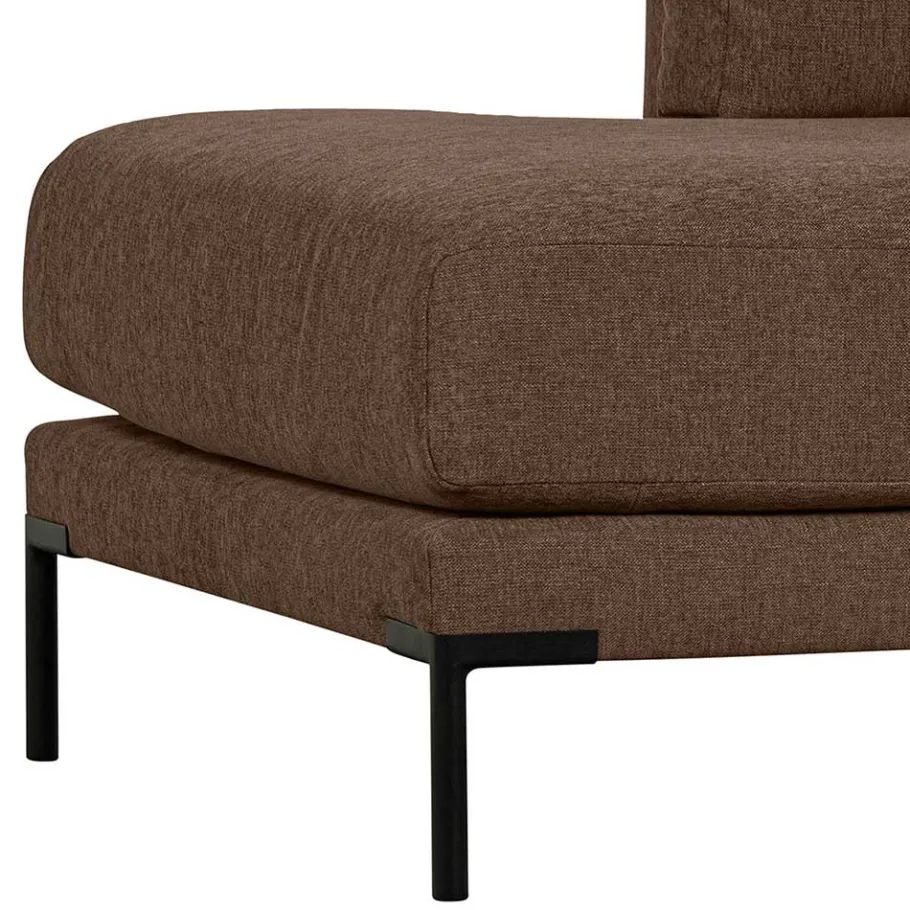 Hot Wohnen Rechtes Lounge-Element in Braun - Ravonia