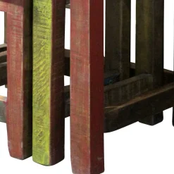 New Wohnen Recyclingholz Dreisatztisch Shabby Style - Joe (dreiteilig)