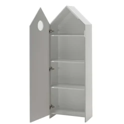 Outlet Wohnen Regal & Schrank in Weiß & Grau - Indefiva (zweiteilig)