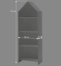Outlet Wohnen Regal & Schrank in Weiß & Grau - Indefiva (zweiteilig)
