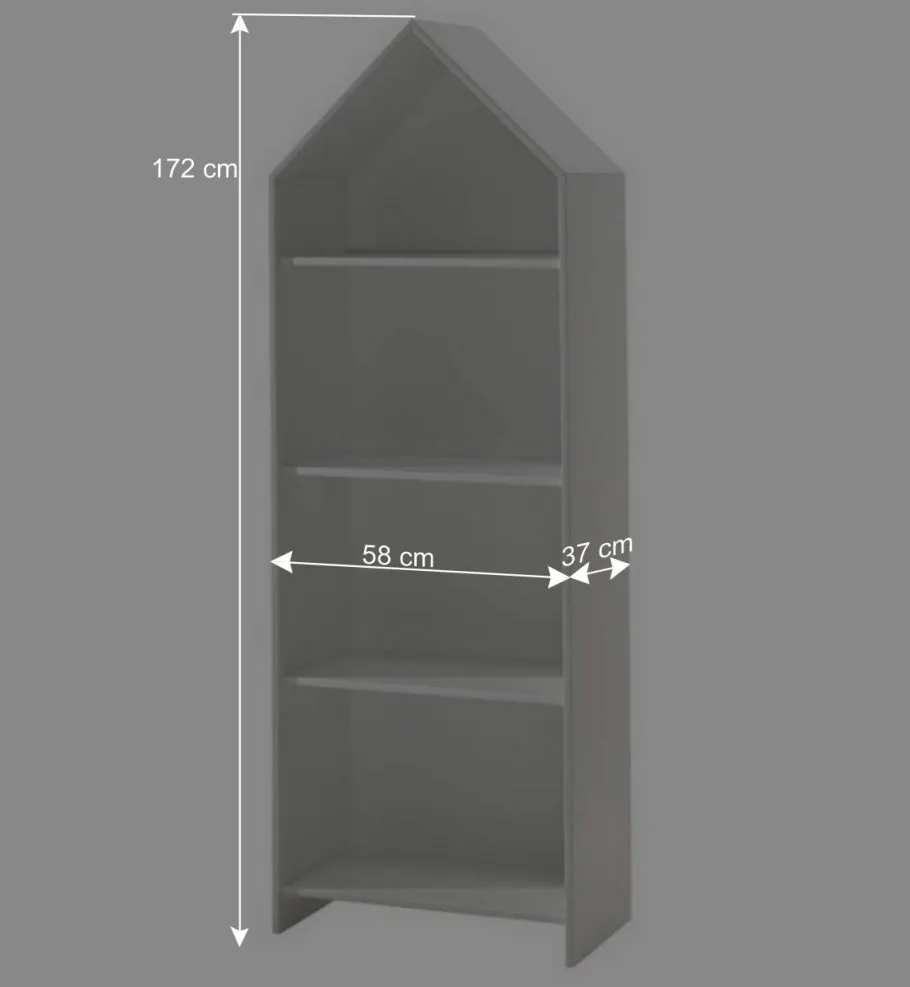 Outlet Wohnen Regal & Schrank in Weiß & Grau - Indefiva (zweiteilig)
