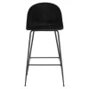 Sale Wohnen Retro Barstühle aus schwarzem Samt - Baltimoore (2er Set)