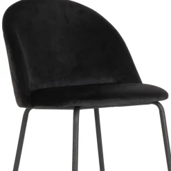 Sale Wohnen Retro Barstühle aus schwarzem Samt - Baltimoore (2er Set)