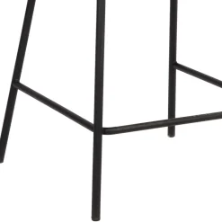 Best Wohnen Retro Barstuhl aus Velours Anthrazit - Vatros (2er Set)