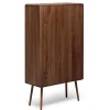 Best Wohnen Retro Chic Highboard aus Nussbaum - Rivossa