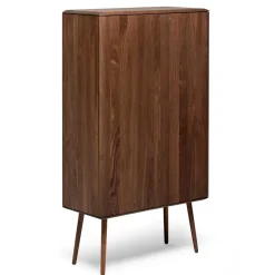 Best Wohnen Retro Chic Highboard aus Nussbaum - Rivossa