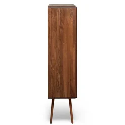 Best Wohnen Retro Chic Highboard aus Nussbaum - Rivossa