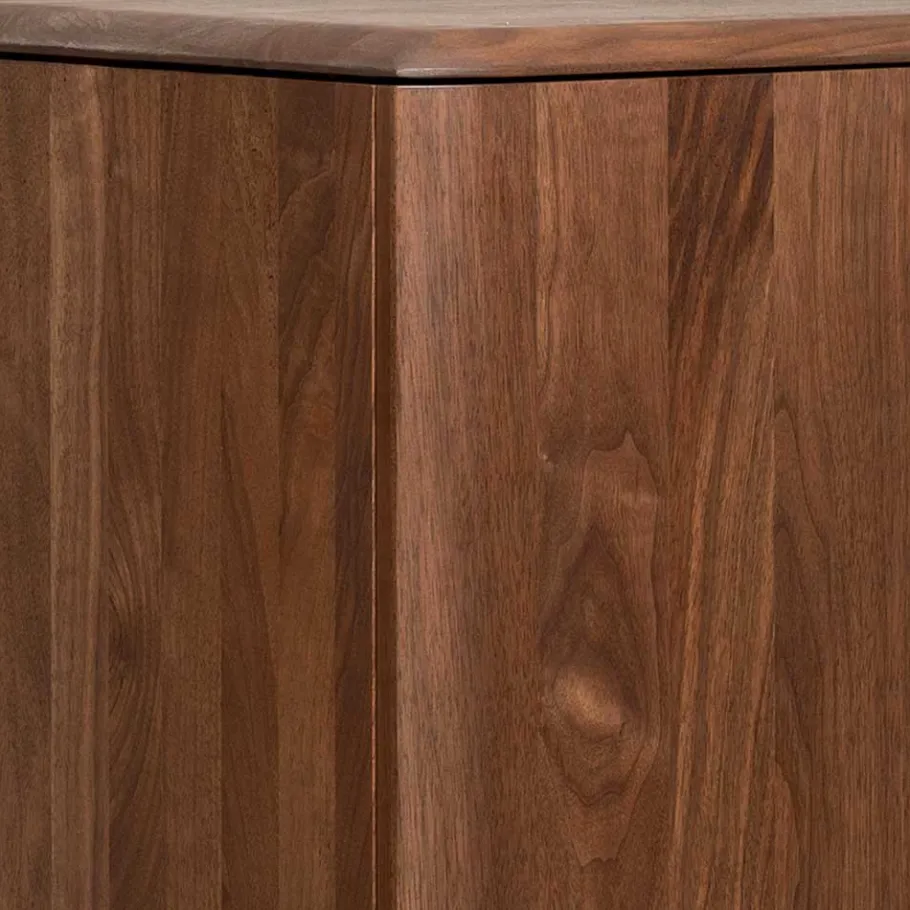 Best Wohnen Retro Chic Highboard aus Nussbaum - Rivossa