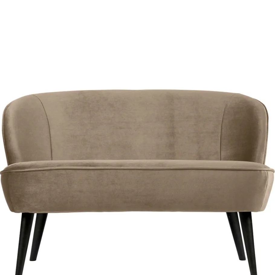 Hot Wohnen Retro Couch in Khaki Samtstoff - Griffina