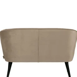 Hot Wohnen Retro Couch in Khaki Samtstoff - Griffina