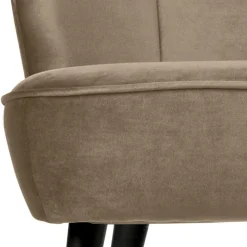 Hot Wohnen Retro Couch in Khaki Samtstoff - Griffina