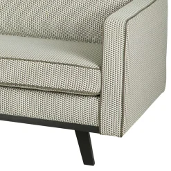 New Wohnen Retro Couch Pluggia in Grün gemustert