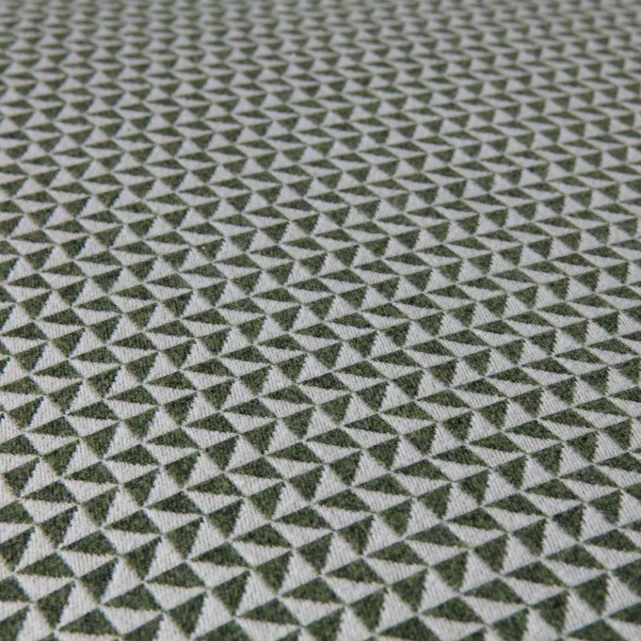 New Wohnen Retro Couch Pluggia in Grün gemustert