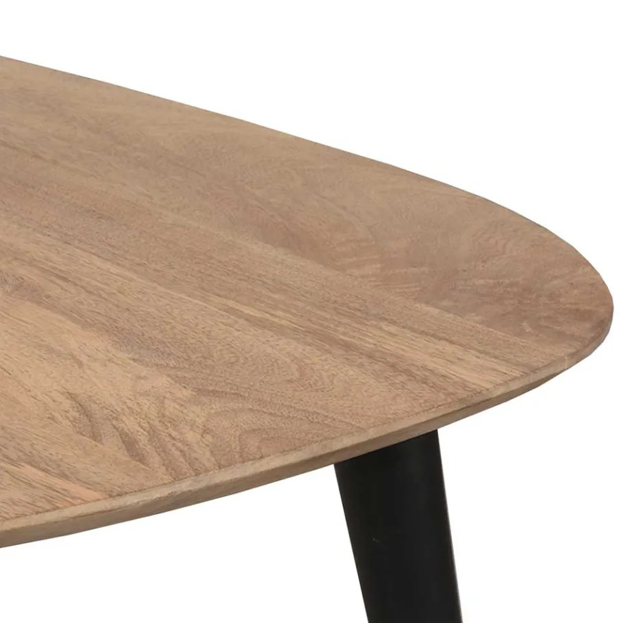 New Wohnen Retro Couchtisch Duo aus Mangoholz - Kopenhagen (zweiteilig)